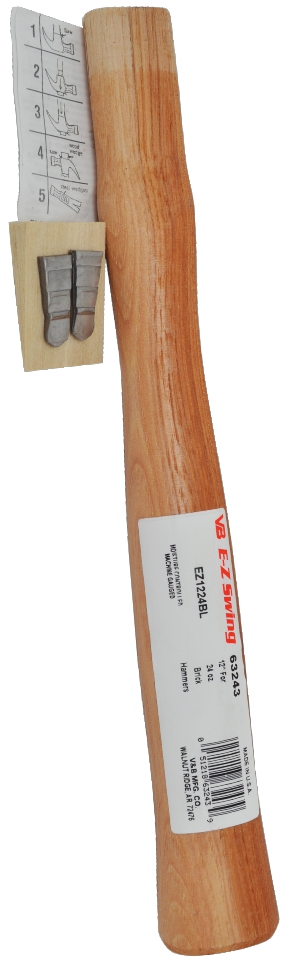 63243 E-Z Swing 12'' Hickory Handle - 24 OZ Bricklayer Hammer 63243